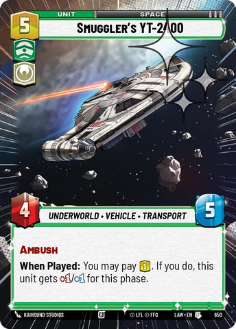 Smuggler's YT-2400 (650) (Hyperspace Foil) (650) [A Lawless Time] - The Mythic Store | 24h Order Processing