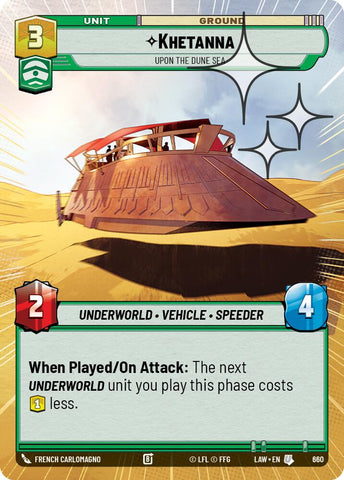 Khetanna - Upon the Dune Sea (660) (Hyperspace Foil) (660) [A Lawless Time] - The Mythic Store | 24h Order Processing