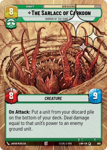 The Sarlacc of Carkoon - Horror of the Dune Sea (665) (Hyperspace Foil) (665) [A Lawless Time] - The Mythic Store | 24h Order Processing