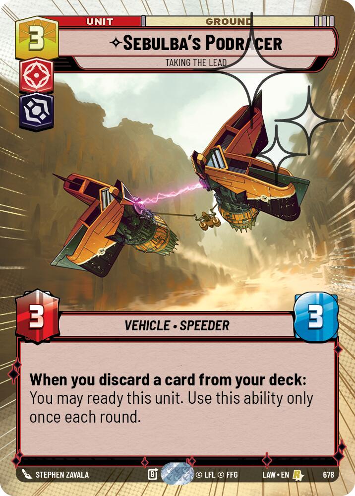 Sebulba's Podracer - Taking the Lead (678) (Hyperspace Foil) (678) [A Lawless Time] - The Mythic Store | 24h Order Processing