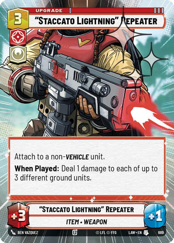 "Staccato Lightning" Repeater (689) (Hyperspace Foil) (689) [A Lawless Time] - The Mythic Store | 24h Order Processing