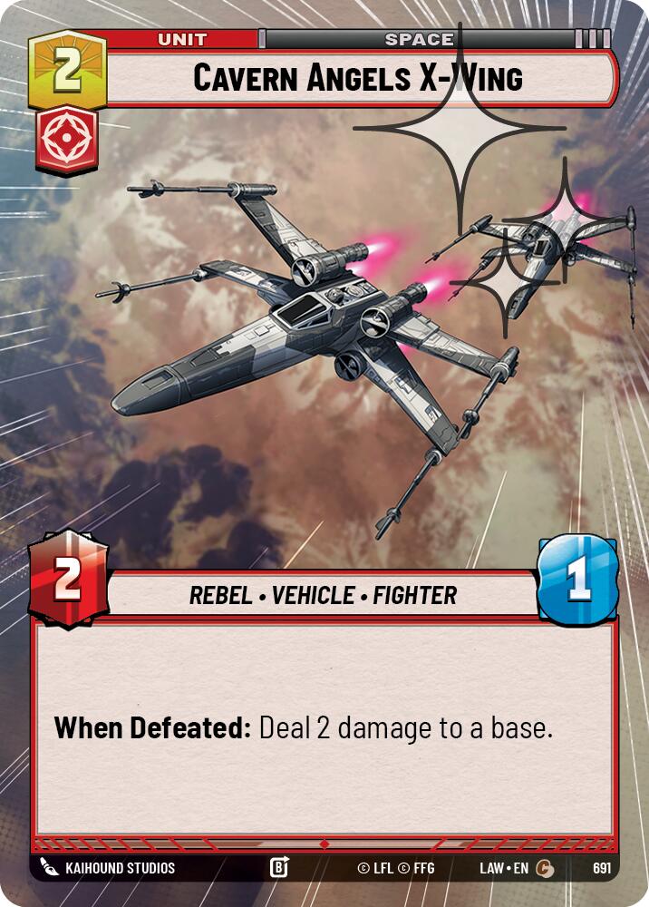 Cavern Angels X-Wing (691) (Hyperspace Foil) (691) [A Lawless Time] - The Mythic Store | 24h Order Processing