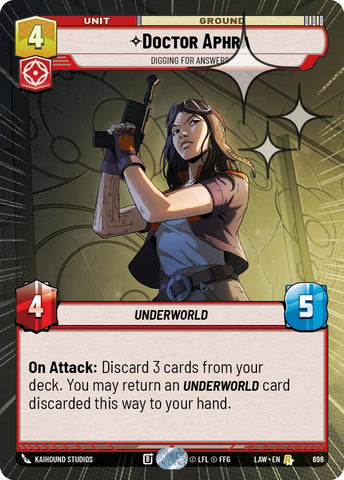 Doctor Aphra - Digging for Answers (458) (Hyperspace Foil) (458) [A Lawless Time]