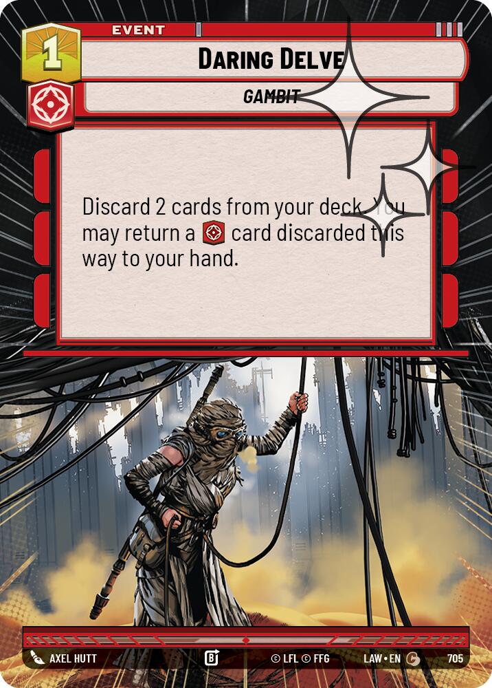 Daring Delve (705) (Hyperspace Foil) (705) [A Lawless Time] - The Mythic Store | 24h Order Processing