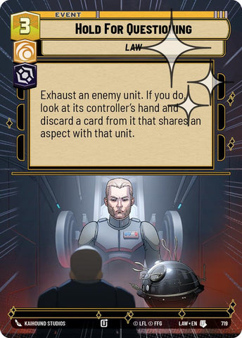 Hold for Questioning (719) (Hyperspace Foil) (719) [A Lawless Time] - The Mythic Store | 24h Order Processing