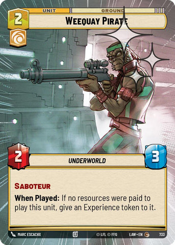 Weequay Pirate (733) (Hyperspace Foil) (733) [A Lawless Time] - The Mythic Store | 24h Order Processing