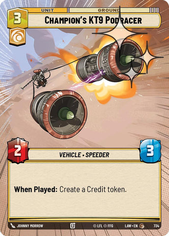 Champion's KT-9 Podracer (734) (Hyperspace Foil) (734) [A Lawless Time] - The Mythic Store | 24h Order Processing
