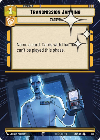 Transmission Jamming (745) (Hyperspace Foil) (745) [A Lawless Time] - The Mythic Store | 24h Order Processing