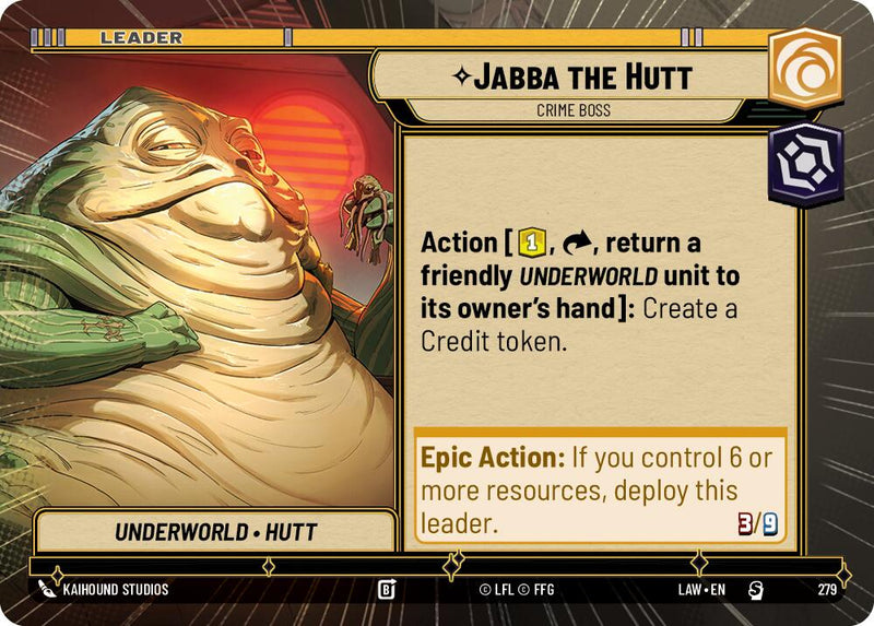 Jabba the Hutt - Crime Boss (Hyperspace) (279) (279) [A Lawless Time] - The Mythic Store | 24h Order Processing