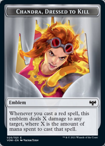 Chandra, Dressed to Kill Emblem [Innistrad: Crimson Vow Tokens] - The Mythic Store | 24h Order Processing