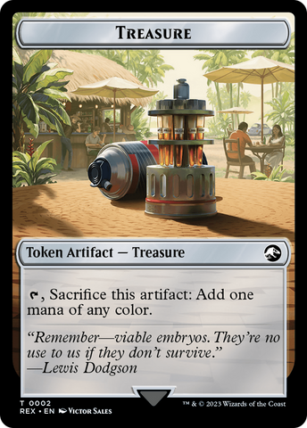 Treasure (0002) // Dinosaur (0009) Double-Sided Token [Jurassic World Collection Tokens] - The Mythic Store | 24h Order Processing