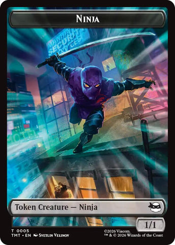 Ninja // Food Double-Sided Token [Teenage Mutant Ninja Turtles Tokens] - The Mythic Store | 24h Order Processing