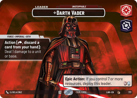 Darth Vader - Unstoppable (Showcase) (777) (777) [A Lawless Time] - The Mythic Store | 24h Order Processing