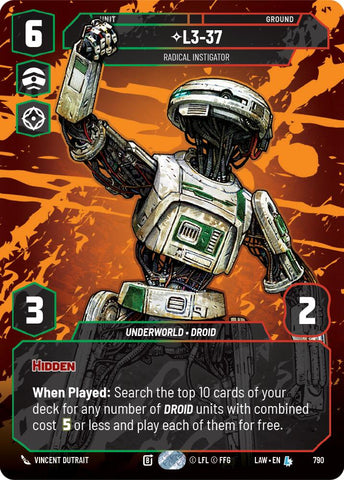 L3-37 - Radical Instigator (Prestige) (790) (790) [A Lawless Time] - The Mythic Store | 24h Order Processing