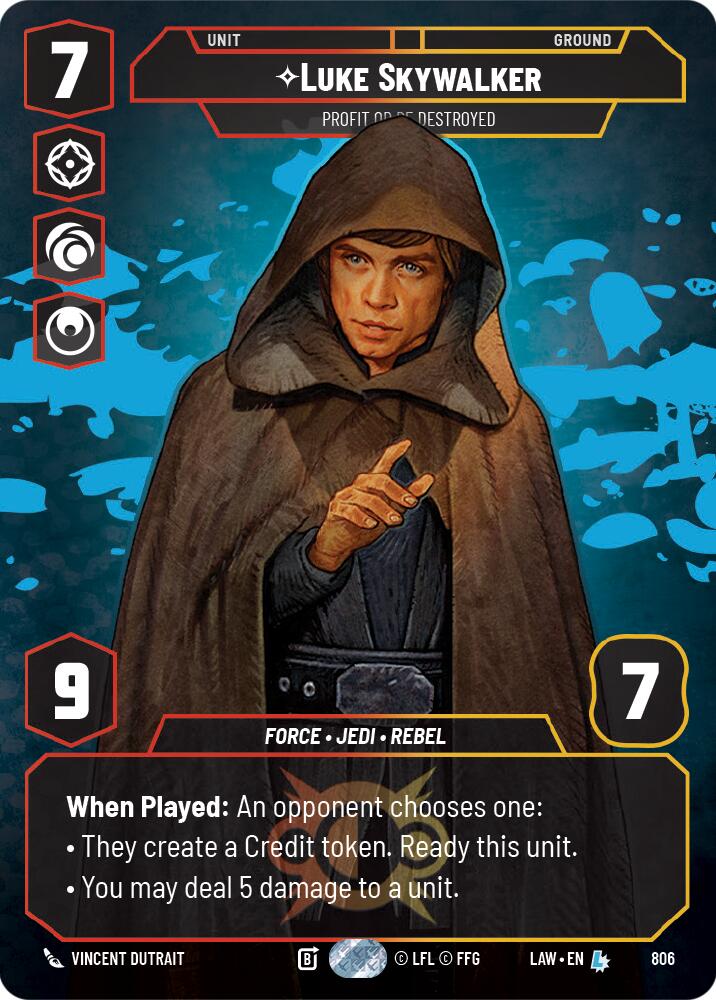 Luke Skywalker - Profit or Be Destroyed (Prestige) (806) (806) [A Lawless Time] - The Mythic Store | 24h Order Processing