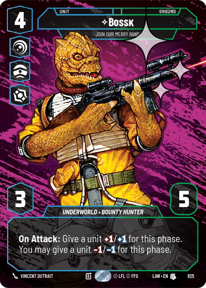 Bossk - Join Our Merry Band (Prestige Foil) (825) (825) [A Lawless Time] - The Mythic Store | 24h Order Processing