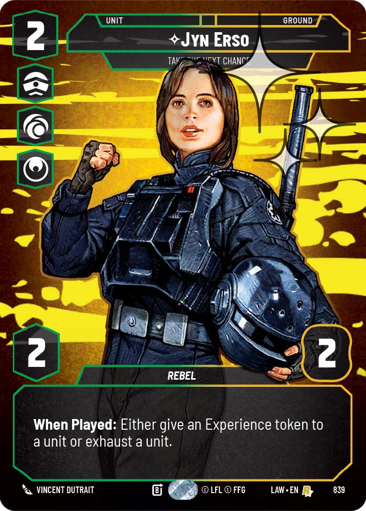 Jyn Erso - Take the Next Chance (Prestige Foil) (839) (839) [A Lawless Time] - The Mythic Store | 24h Order Processing