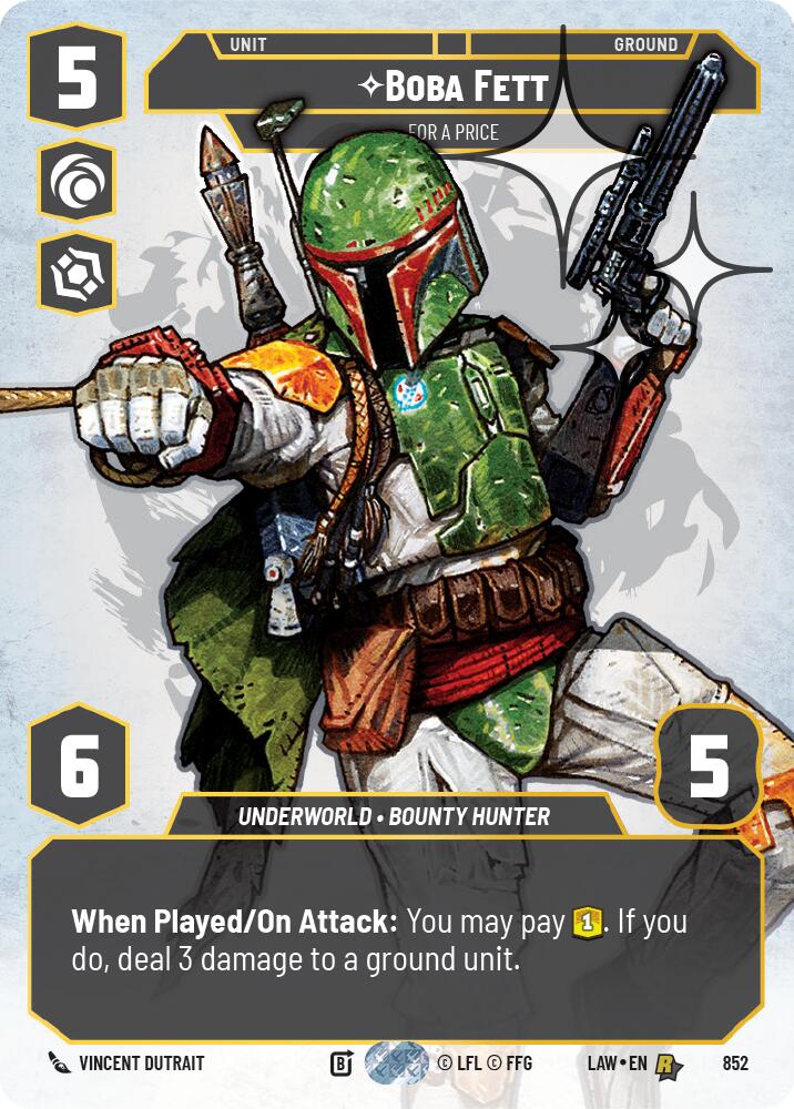 Boba Fett - For a Price (Prestige Foil) (852) (852) [A Lawless Time] - The Mythic Store | 24h Order Processing