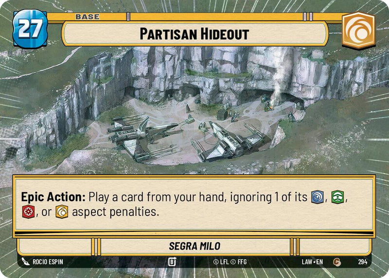 Partisan Hideout // Shield (294 // t06) (Hyperspace) (294 // T06) [A Lawless Time] - The Mythic Store | 24h Order Processing