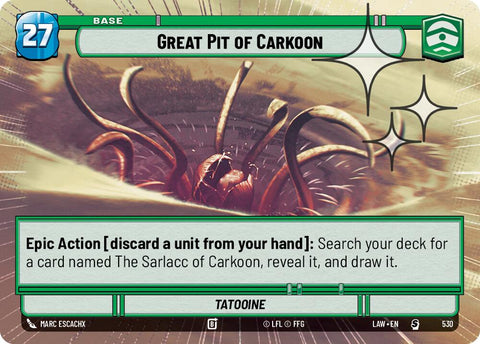 Great Pit of Carkoon (530) (Hyperspace Foil) (530) [A Lawless Time] - The Mythic Store | 24h Order Processing