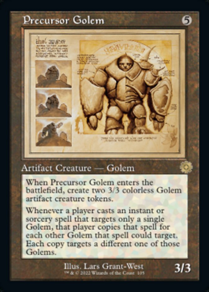 Precursor Golem (Retro Schematic) [The Brothers' War Retro Artifacts] - The Mythic Store | 24h Order Processing