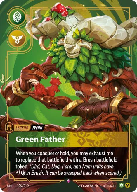 Ivern - Green Father (195/219) [Unleashed] - The Mythic Store | 24h Order Processing
