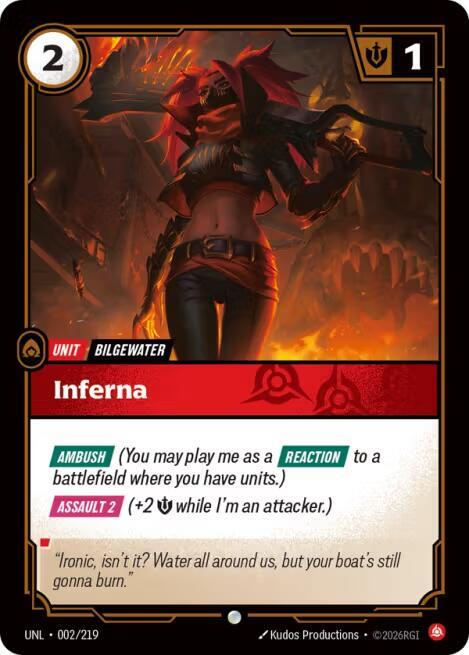 Inferna (002/219) [Unleashed] - The Mythic Store | 24h Order Processing