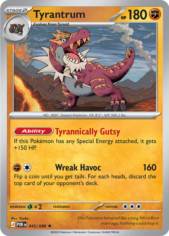 Tyrantrum (045/088) [Mega Evolution: Perfect Order] - The Mythic Store | 24h Order Processing