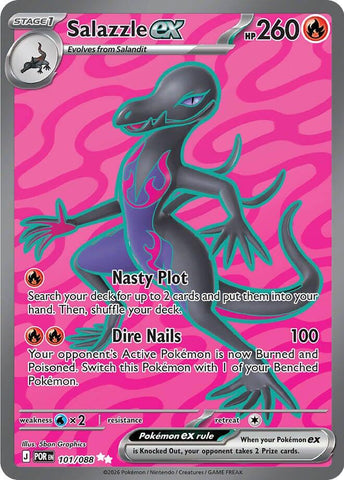 Salazzle ex (101/088) [Mega Evolution: Perfect Order] - The Mythic Store | 24h Order Processing