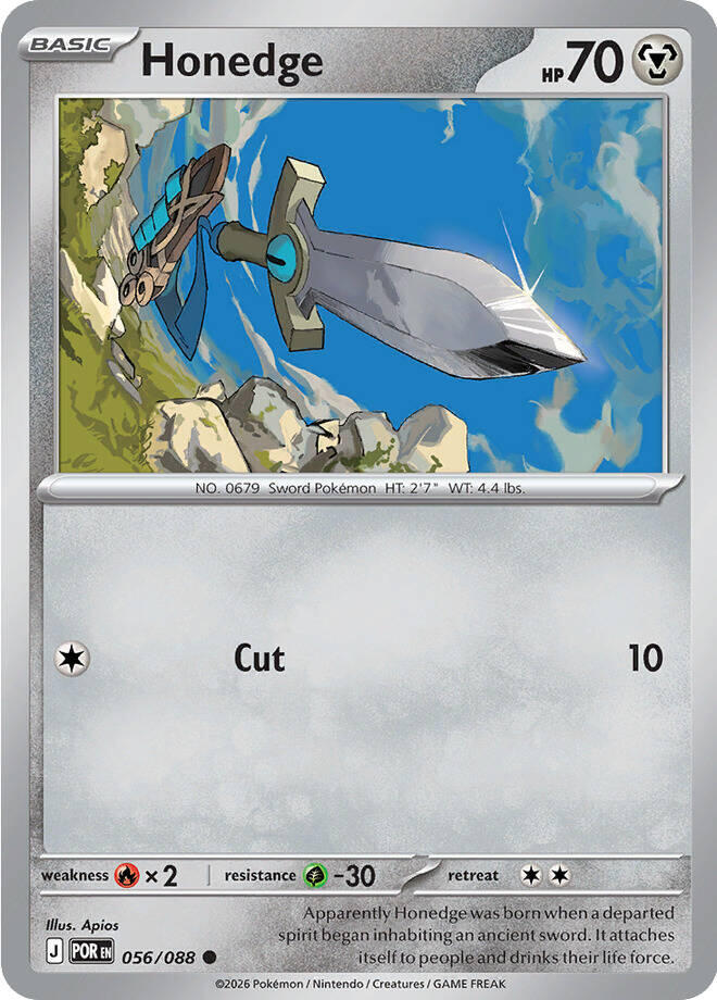 Honedge (056/088) [Mega Evolution: Perfect Order] - The Mythic Store | 24h Order Processing