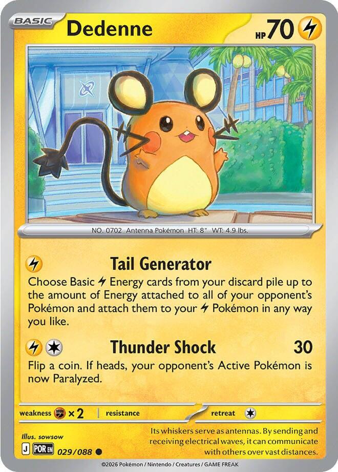 Dedenne (029/088) [Mega Evolution: Perfect Order] - The Mythic Store | 24h Order Processing