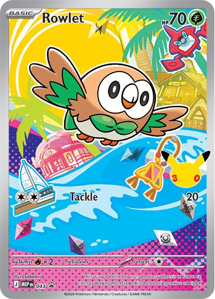 Rowlet (043) [Mega Evolution Promo] - The Mythic Store | 24h Order Processing