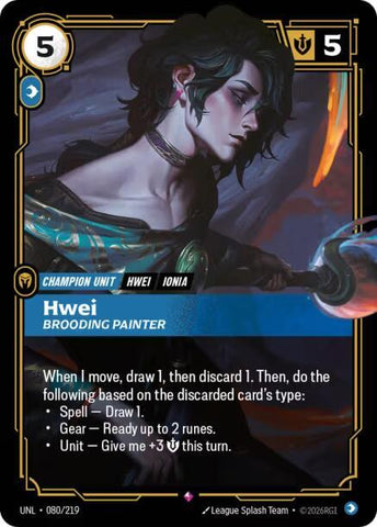 Hwei - Brooding Painter (080/219) [Unleashed] - The Mythic Store | 24h Order Processing