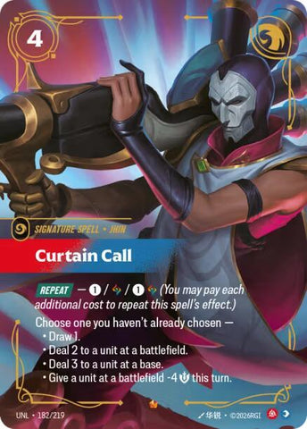 Curtain Call (182/219) [Unleashed] - The Mythic Store | 24h Order Processing