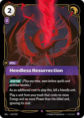 Heedless Resurrection (142/219) [Unleashed] - The Mythic Store | 24h Order Processing