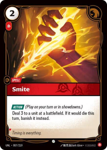 Smite (007/219) [Unleashed] - The Mythic Store | 24h Order Processing