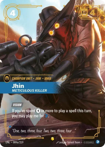 Jhin - Meticulous Killer (Alternate Art) (089a/219) [Unleashed] - The Mythic Store | 24h Order Processing