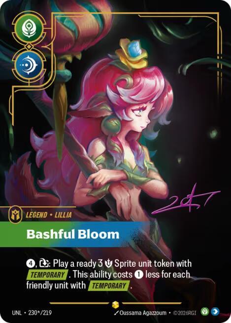 Lillia - Bashful Bloom (Signature) (230*/219) [Unleashed] - The Mythic Store | 24h Order Processing