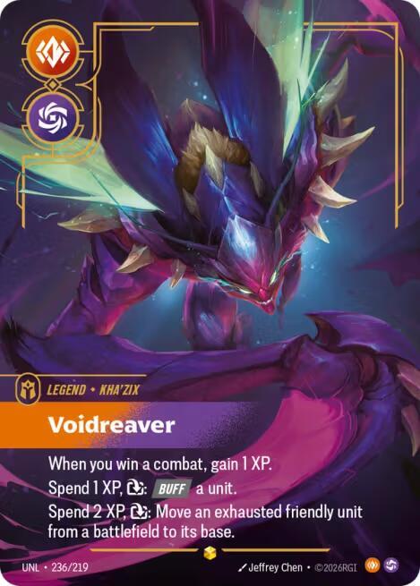 Kha'Zix - Voidreaver (Overnumbered) (236/219) [Unleashed] - The Mythic Store | 24h Order Processing