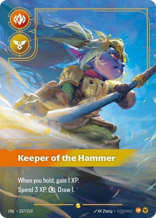 Poppy - Keeper of the Hammer (Overnumbered) (237/219) [Unleashed] - The Mythic Store | 24h Order Processing