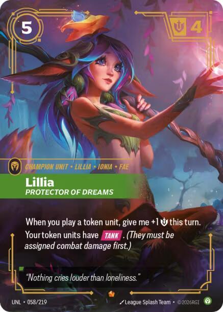 Lillia - Protector of Dreams (058/219) [Unleashed] - The Mythic Store | 24h Order Processing