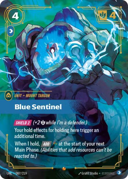 Blue Sentinel (087/219) [Unleashed] - The Mythic Store | 24h Order Processing