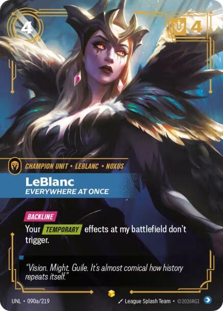 LeBlanc - Everywhere At Once (Alternate Art) (090a/219) [Unleashed] - The Mythic Store | 24h Order Processing