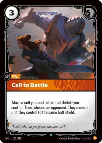 Call to Battle (101/219) [Unleashed] - The Mythic Store | 24h Order Processing