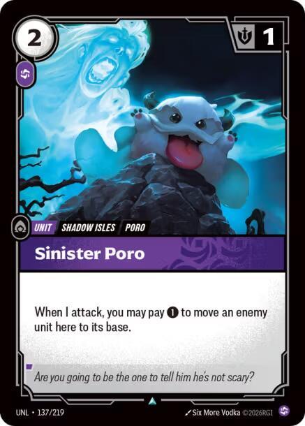 Sinister Poro (137/219) [Unleashed] - The Mythic Store | 24h Order Processing