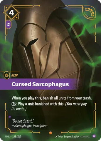 Cursed Sarcophagus (148/219) [Unleashed] - The Mythic Store | 24h Order Processing