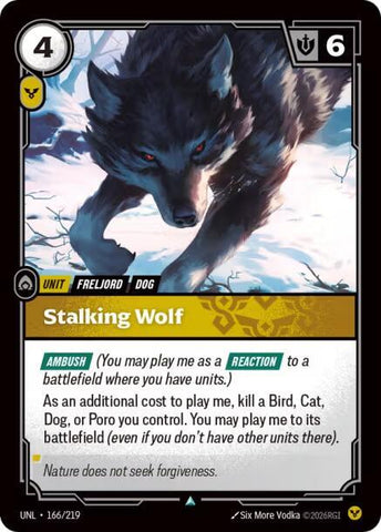 Stalking Wolf (166/219) [Unleashed] - The Mythic Store | 24h Order Processing