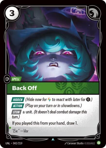 Back Off (042/219) [Unleashed] - The Mythic Store | 24h Order Processing
