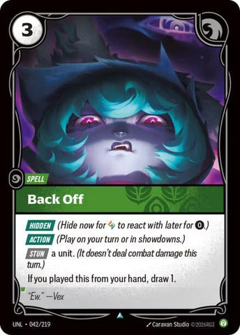 Back Off (042/219) [Unleashed] - The Mythic Store | 24h Order Processing