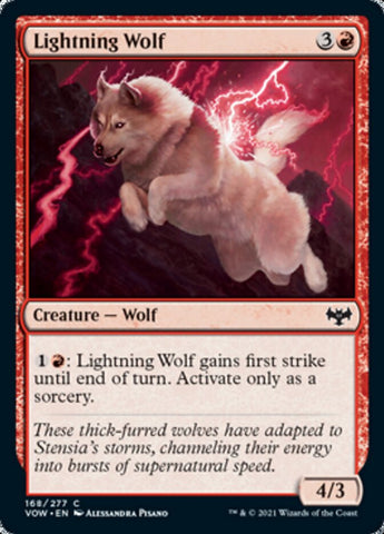 Lightning Wolf [Innistrad: Crimson Vow] - The Mythic Store | 24h Order Processing